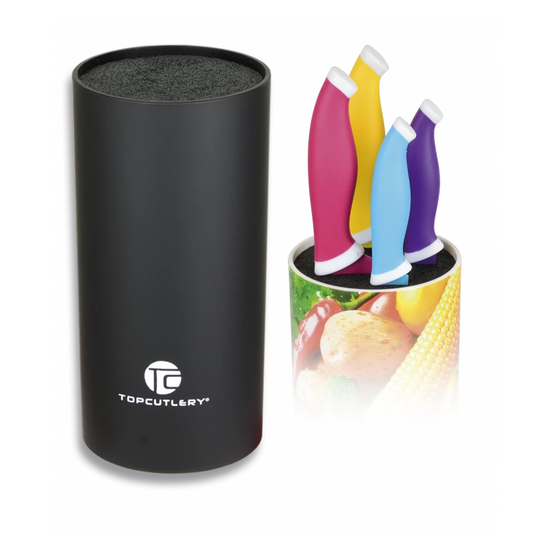 Bloc Couteaux ABS Noir Top Cutlery 1 Bloc Couteaux ABS Noir Top Cutlery