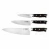 Coffret 3 Couteaux Fukito Ébène X50 - Chef Universel Office