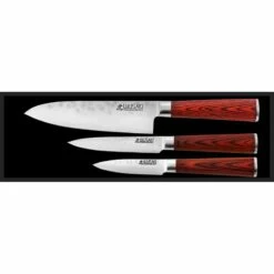 Coffret 3 Couteaux Wusaki Pakka X50 - Santoku, Universel Et Office 3 Coffret 3 Couteaux Wusaki Pakka X50 - Santoku, Universel Et Office -Des Couteaux Soldes Magasin coffret 3 couteaux wusaki pakka x50 santoku universel et office 1