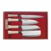 Coffret 4 Couteaux Japonais - Sashimi/Kodeba/Santoku Et Nakiri