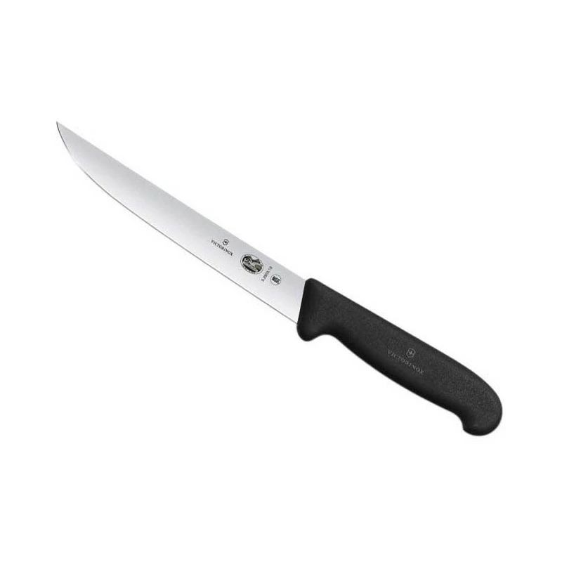 Couteau à Découper Victorinox Noir Lame étroite 18cm 1 Couteau à Découper Victorinox Noir Lame étroite 18cm