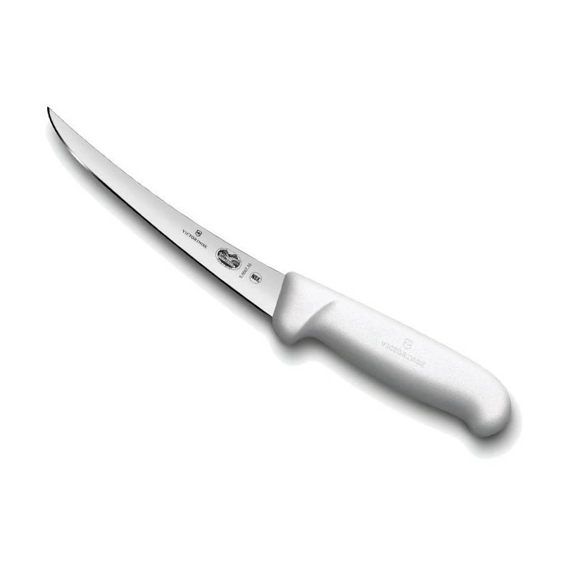 Couteau à Désosser Victorinox Lame étroite Dos Renversé Fibrox Blanc 1 Couteau à Désosser Victorinox Lame étroite Dos Renversé Fibrox Blanc