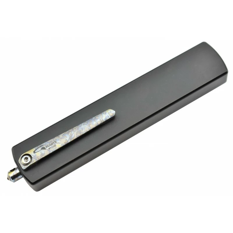 Couteau Automatique OTF Golgoth G12G+ Glaive Crazy D2/alu Noir 4 Couteau Automatique OTF Golgoth G12G+ Glaive Crazy D2/alu Noir – Image 4