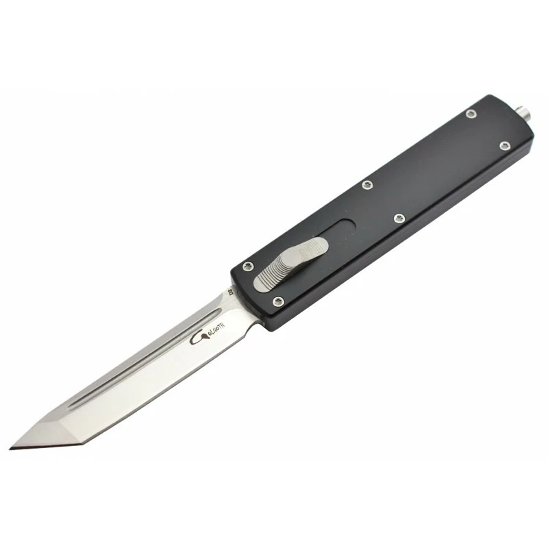 Couteau Automatique OTF Golgoth G12T Tanto D2/alu Noir 1 Couteau Automatique OTF Golgoth G12T Tanto D2/alu Noir
