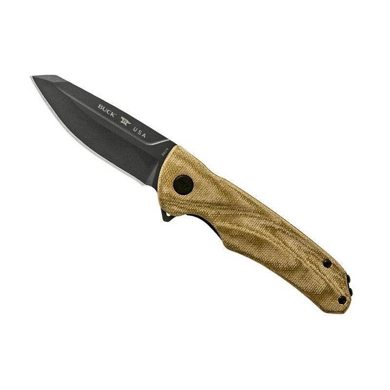 Couteau Buck Sprint OPS Micarta Vert Lame Noire 0843GRS 1 Couteau Buck Sprint OPS Micarta Vert Lame Noire 0843GRS