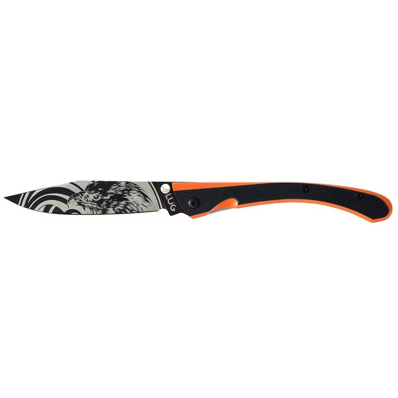 Couteau C63 Aigle Lug G10 Noir Orange Black Titanium 1 Couteau C63 Aigle Lug G10 Noir Orange Black Titanium