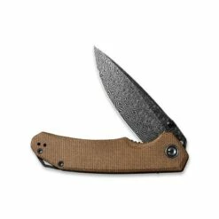 Couteau Civivi Brazen Micarta Brun Damas -Des Couteaux Soldes Magasin couteau civivi brazen micarta brun damas 2