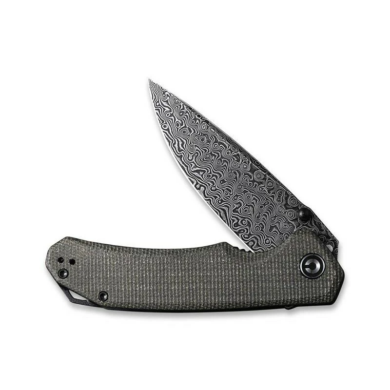 Couteau Civivi Brazen Micarta Vert Foncé Damas 3 Couteau Civivi Brazen Micarta Vert Foncé Damas – Image 3