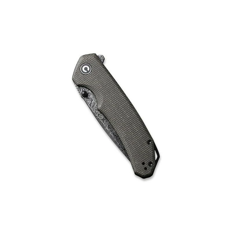 Couteau Civivi Brazen Micarta Vert Foncé Damas 4 Couteau Civivi Brazen Micarta Vert Foncé Damas – Image 4