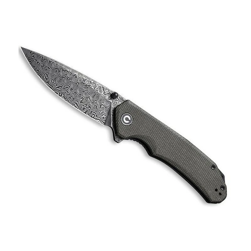 Couteau Civivi Brazen Micarta Vert Foncé Damas 1 Couteau Civivi Brazen Micarta Vert Foncé Damas