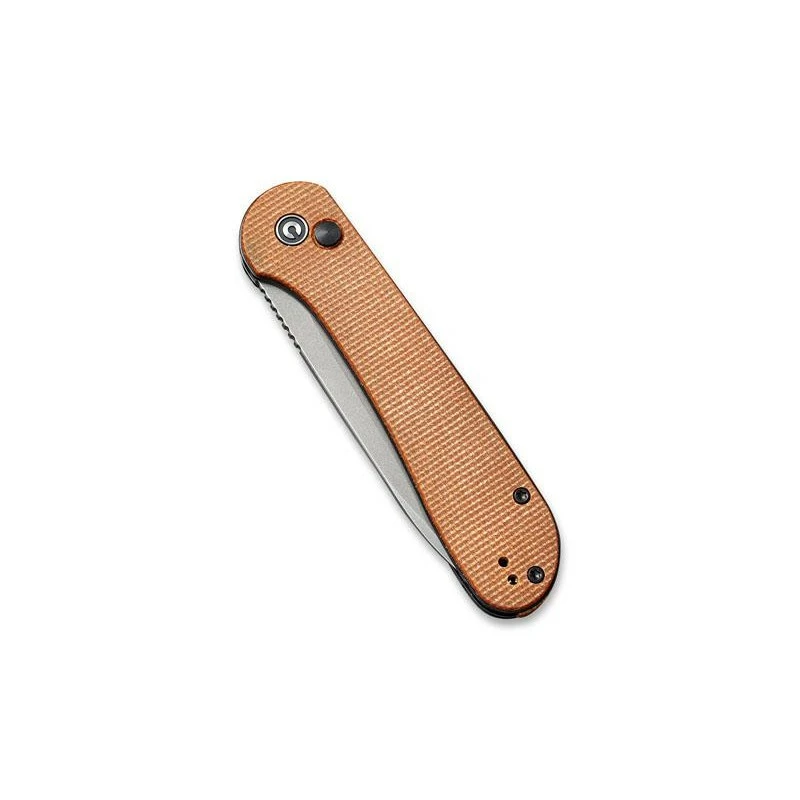 Couteau Civivi Button Lock Elementum Micarta Marron 4 Couteau Civivi Button Lock Elementum Micarta Marron – Image 4