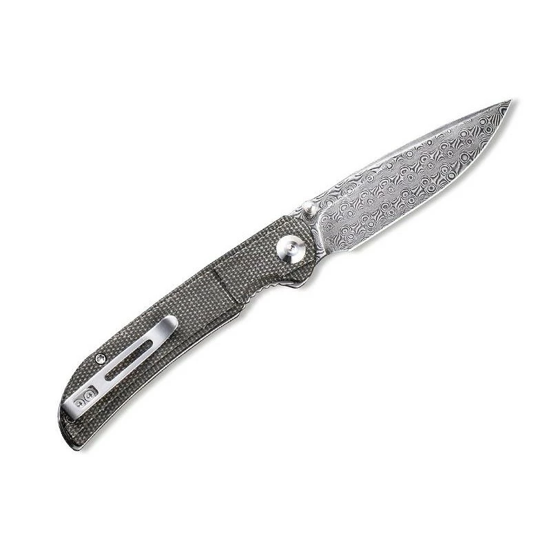 Couteau Civivi Imperium Micarta Vert Foncé Damas 2 Couteau Civivi Imperium Micarta Vert Foncé Damas – Image 2