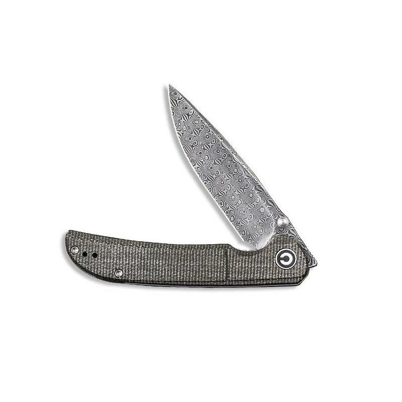 Couteau Civivi Imperium Micarta Vert Foncé Damas 3 Couteau Civivi Imperium Micarta Vert Foncé Damas – Image 3