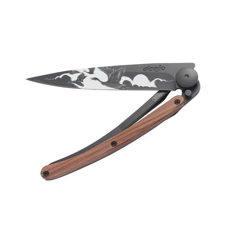 Couteau Deejo Black Tattoo L'envol 37g 3 Couteau Deejo Black Tattoo L'envol 37g – Image 3