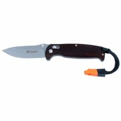 Couteau Ganzo G7412WD2WS Manche Bois Avec Sifflet
