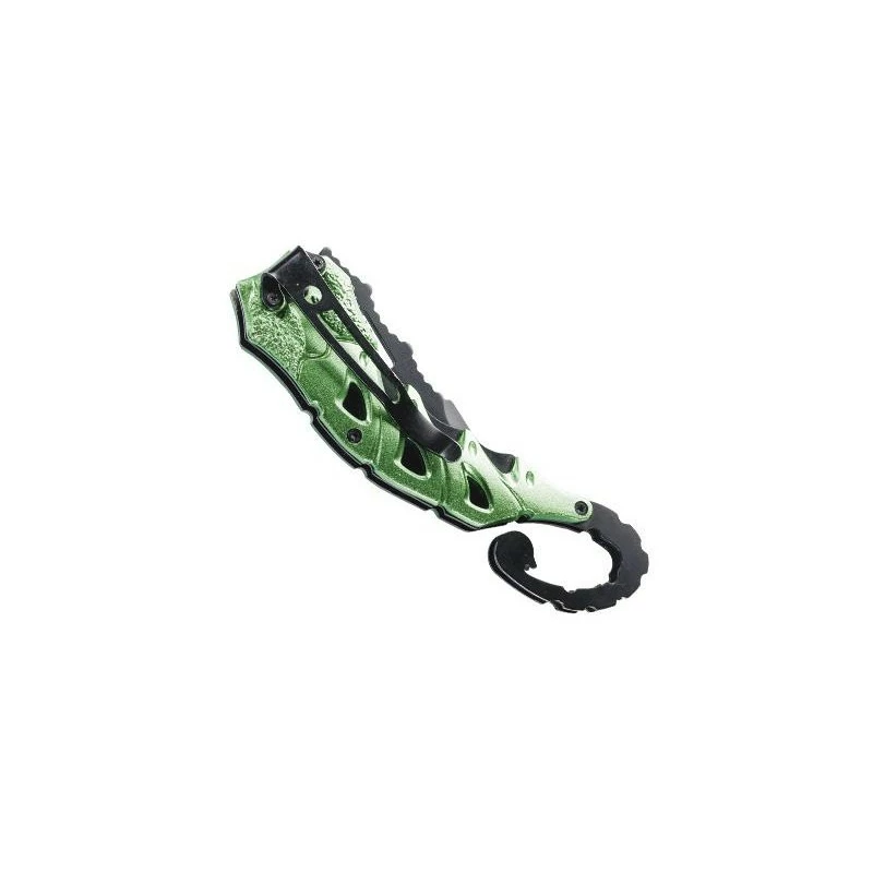 Couteau Herbertz Alu Vert Scorpion 13cm Inox 2 Couteau Herbertz Alu Vert Scorpion 13cm Inox – Image 2