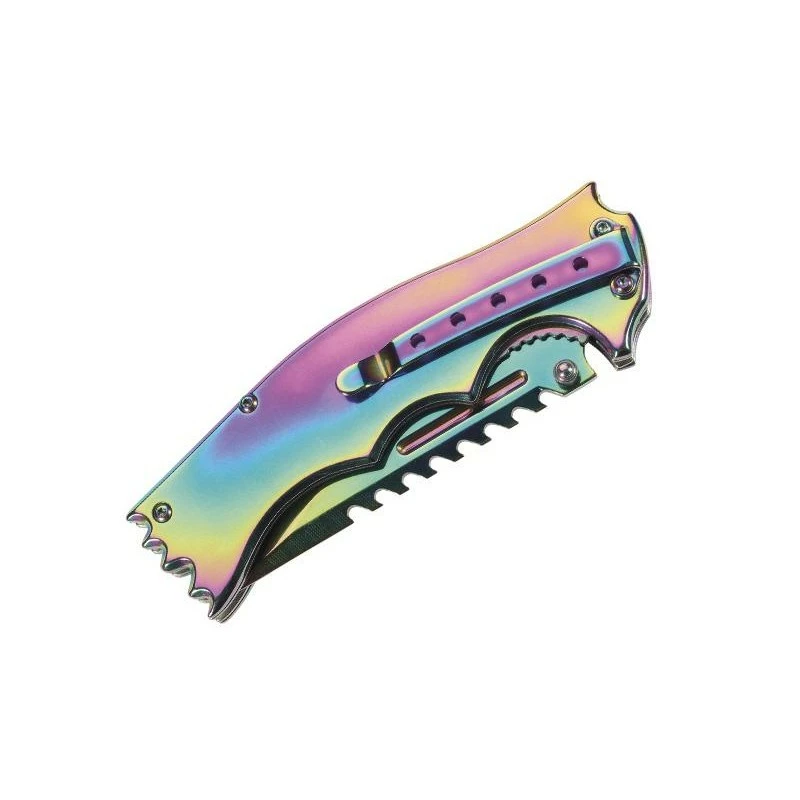 Couteau Herbertz Inox/acrylique Arc-en-ciel - 567312 2 Couteau Herbertz Inox/acrylique Arc-en-ciel - 567312 – Image 2