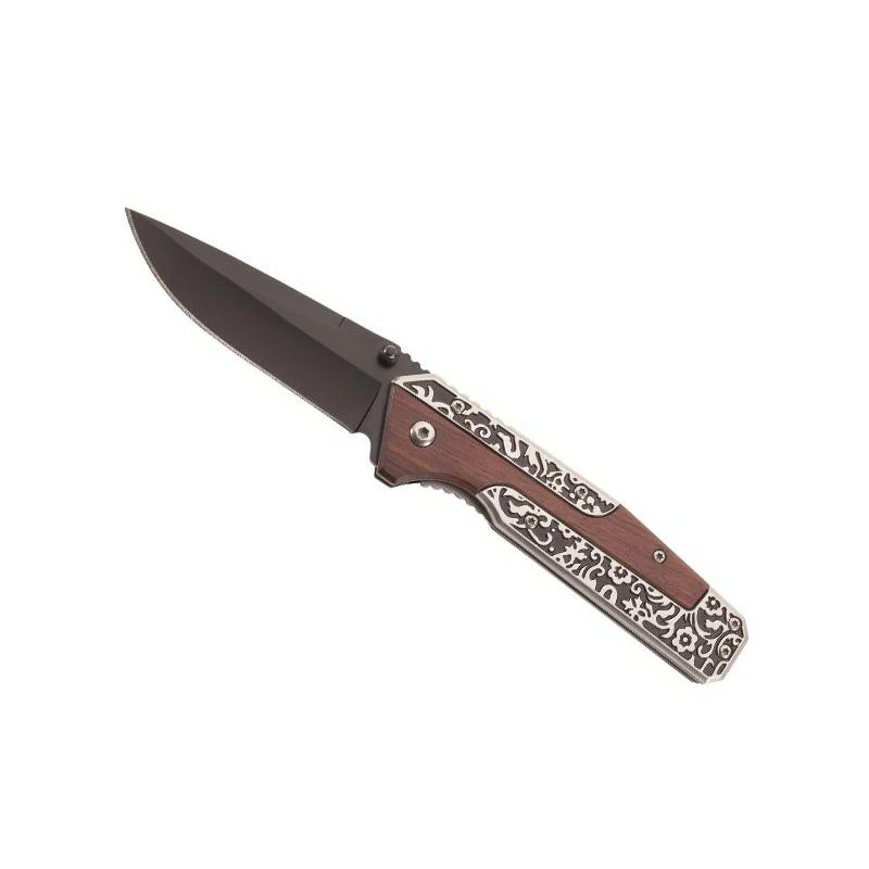 Couteau Herbertz Palissandre/Alu 11.5cm Inox - 569312 1 Couteau Herbertz Palissandre/Alu 11.5cm Inox - 569312