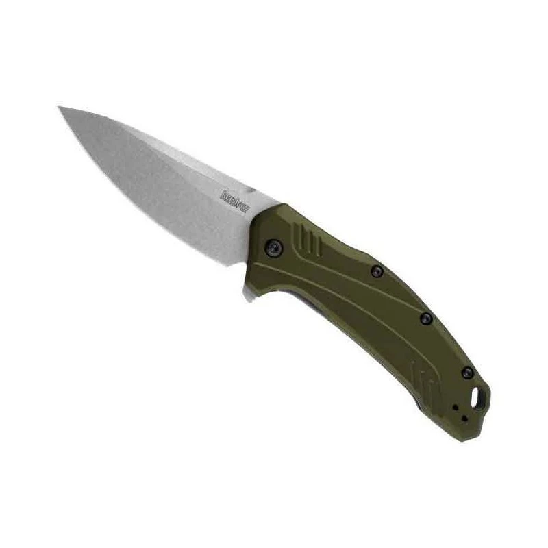 Couteau Kershaw Link Olive 1 Couteau Kershaw Link Olive