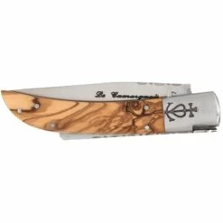 Couteau Le Camarguais N° 12 Trident Soudé Lame 105mm - Olivier -Des Couteaux Soldes Magasin couteau le camarguais n 12 trident soude lame 105mm olivier 1