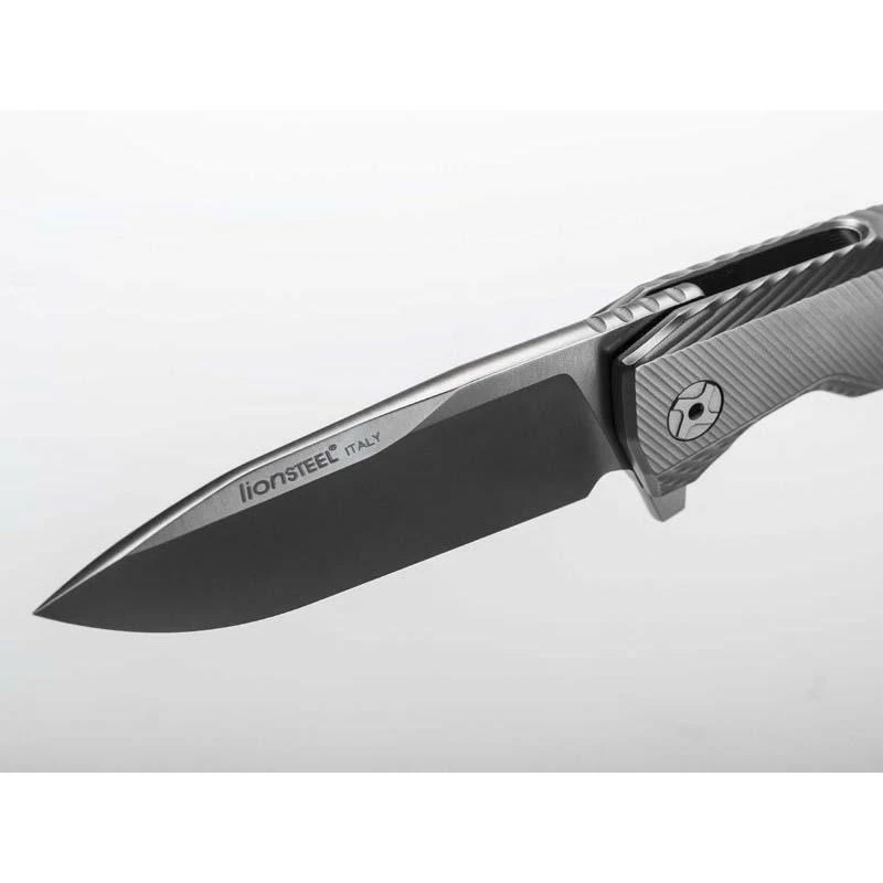 Couteau LionSteel ROK Titanium Gris 4 Couteau LionSteel ROK Titanium Gris – Image 4