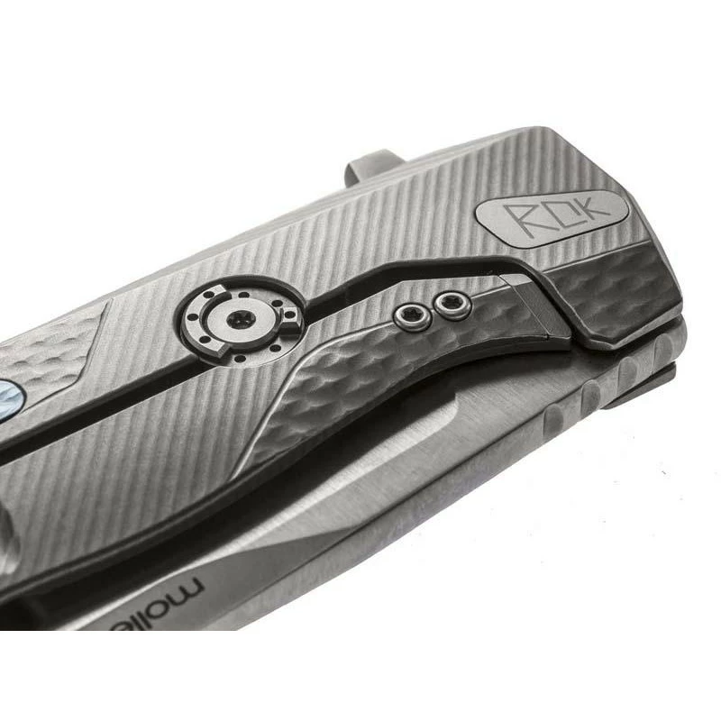 Couteau LionSteel ROK Titanium Gris 5 Couteau LionSteel ROK Titanium Gris – Image 5