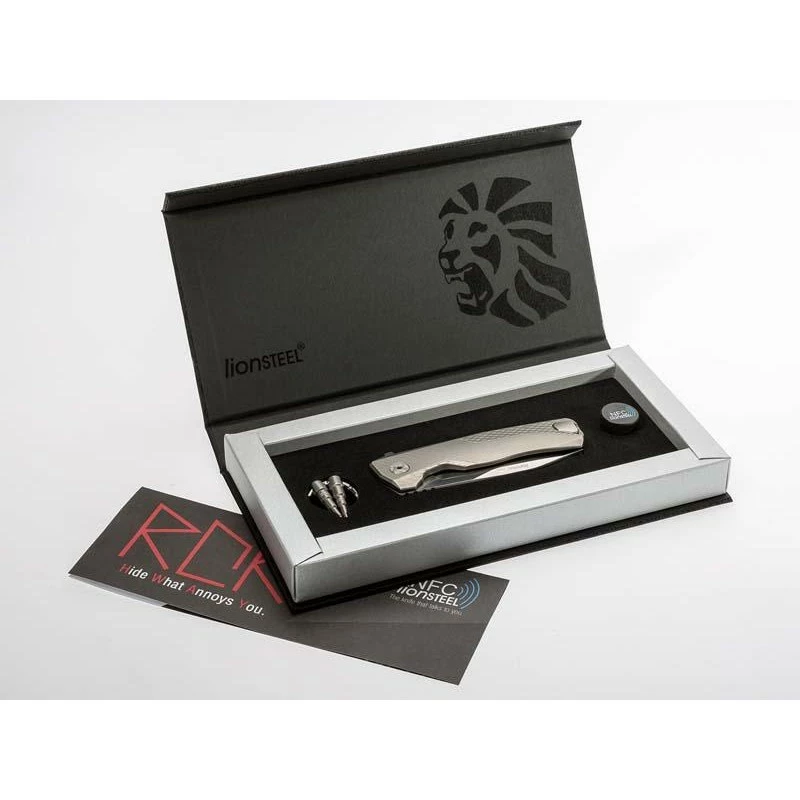 Couteau LionSteel ROK Titanium Gris 6 Couteau LionSteel ROK Titanium Gris – Image 6