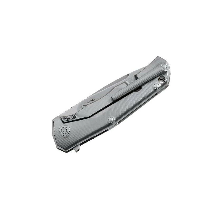 Couteau LionSteel Tre Fibre De Carbone Titanium Gris 2 Couteau LionSteel Tre Fibre De Carbone Titanium Gris – Image 2