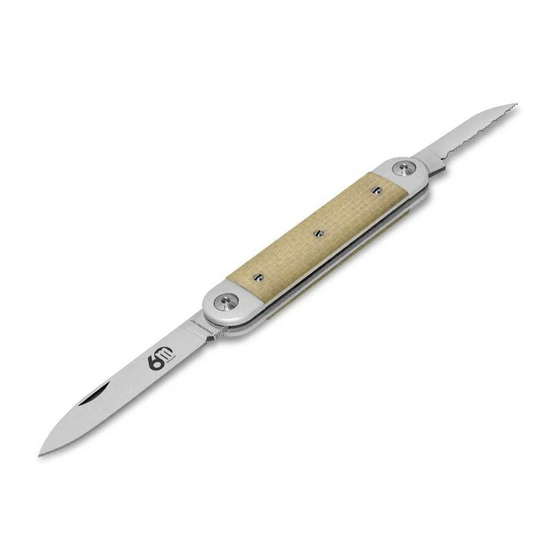 Couteau Maserin Sessantesimo 2 Pièces Micarta Blanc 1 Couteau Maserin Sessantesimo 2 Pièces Micarta Blanc