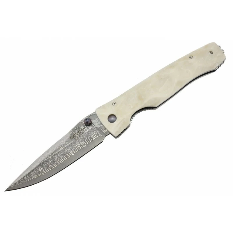 Couteau Mcusta MC-126D Manche Corian Lame Damas 1 Couteau Mcusta MC-126D Manche Corian Lame Damas