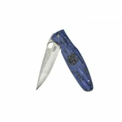 Couteau Mcusta MC-186G Pakka Wood Bleu Lame SPG2 -Des Couteaux Soldes Magasin couteau mcusta mc 186g pakka wood bleu lame spg2 5