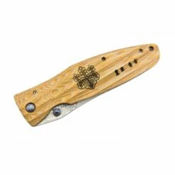 Couteau Mcusta Sengoku MC-182D Damas Pakka Wood Jaune -Des Couteaux Soldes Magasin couteau mcusta sengoku mc 182d damas pakka wood jaune 4