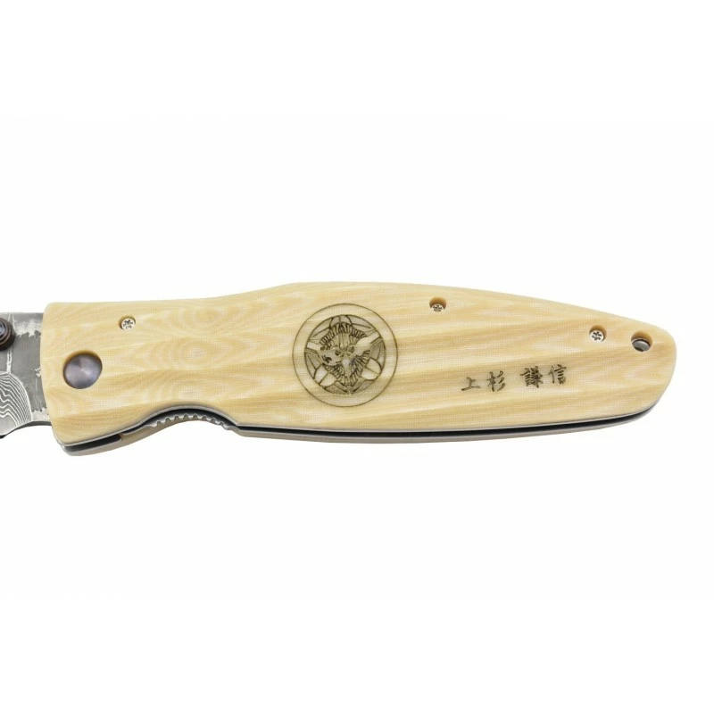 Couteau Mcusta Sengoku MC-185D Damas Micarta Blanc 3 Couteau Mcusta Sengoku MC-185D Damas Micarta Blanc – Image 3