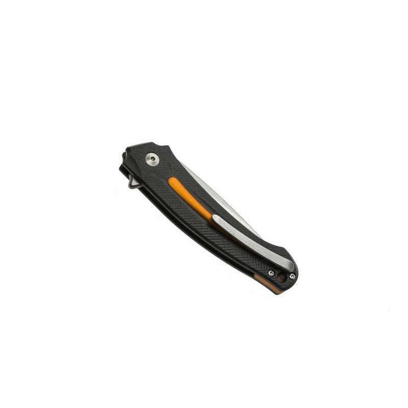 Couteau MKM Arvenis Par Fox Knives G10 Noir Alu Orange 2 Couteau MKM Arvenis Par Fox Knives G10 Noir Alu Orange – Image 2