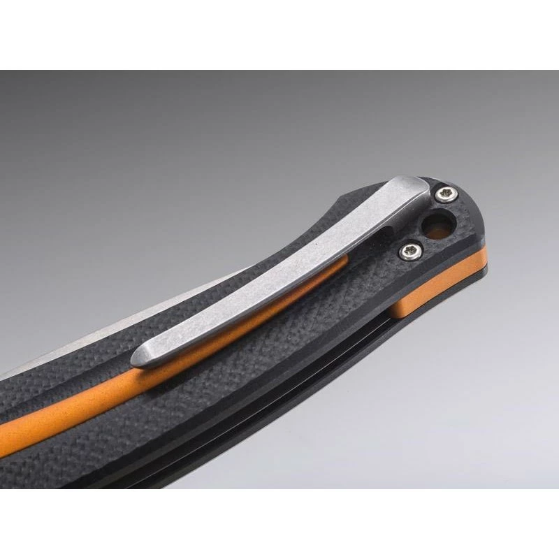 Couteau MKM Arvenis Par Fox Knives G10 Noir Alu Orange 3 Couteau MKM Arvenis Par Fox Knives G10 Noir Alu Orange – Image 3