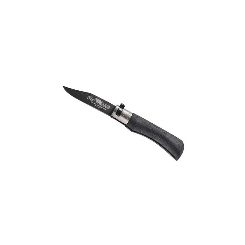 Couteau Old Bear Total Black Virole Grise Taille S 1 Couteau Old Bear Total Black Virole Grise Taille S