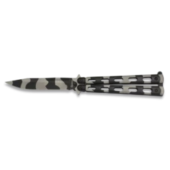 Couteau Papillon Albainox 02077 Gris Et Noir