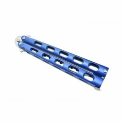 Couteau Papillon D'entraînement Max Knives P33B Manche Alu Bleu -Des Couteaux Soldes Magasin couteau papillon d entrainement max knives p33b manche alu bleu 2
