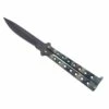 Couteau Papillon Keen Blades - Manche Camouflage 12.5cm à Trous