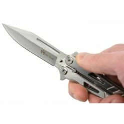 Couteau Papillon Max Knives P35S En Acier Finition Silver -Des Couteaux Soldes Magasin couteau papillon max knives p35s en acier finition silver 3