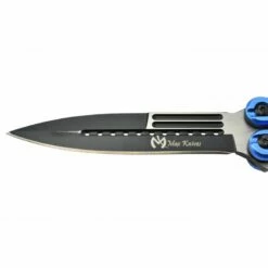 Couteau Papillon Max Knives P45 3Cr13 Aluminium Anodisé Bleu -Des Couteaux Soldes Magasin couteau papillon max knives p45 3cr13 aluminium anodise bleu 2