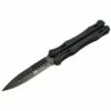 Couteau Papillon Max Knives P48 3Cr13 Aluminium Anodisé Noir