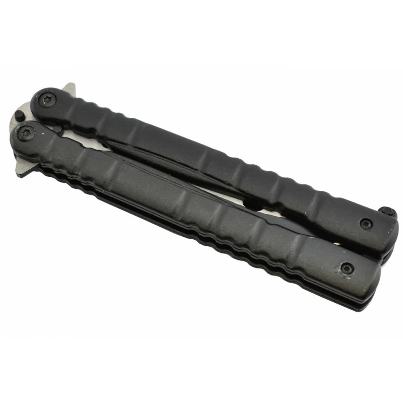 Couteau Papillon Max Knives P49 3Cr13 Aluminium Anodisé Noir 3 Couteau Papillon Max Knives P49 3Cr13 Aluminium Anodisé Noir – Image 3