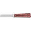 Couteau Papillon Peigne Rouge
