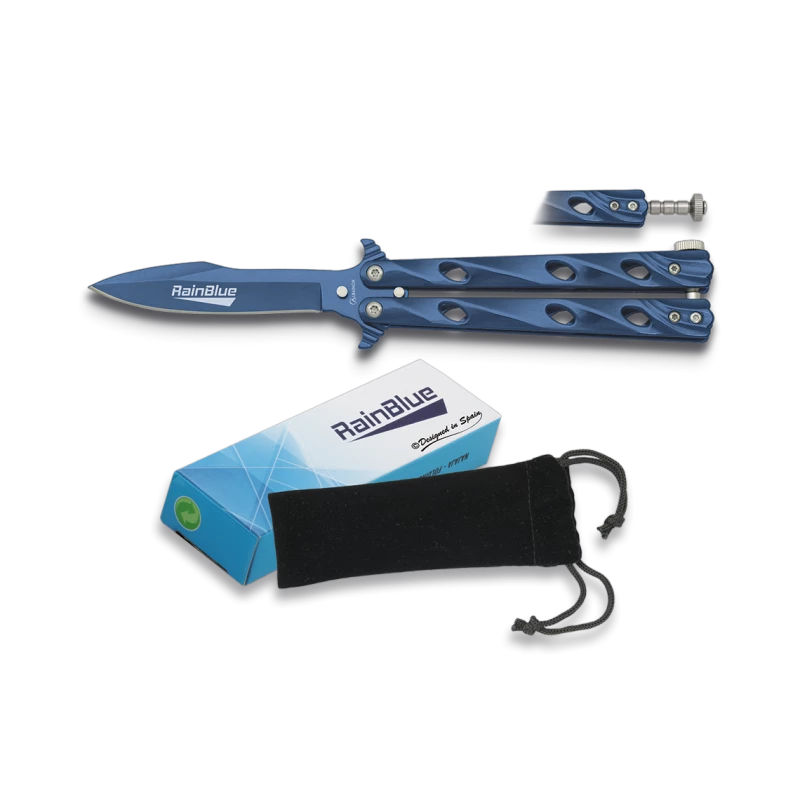 Couteau Papillon Rainblue Twister 02114 1 Couteau Papillon Rainblue Twister 02114