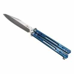 Couteau Papillon Third Bleu 13cm Inox Satiné - K2920A