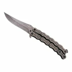 Couteau Papillon Third Chaine 13.5cm Inox Stonewashed