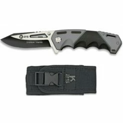 Couteau Pliant Tactique FOS K25 Noir/gris