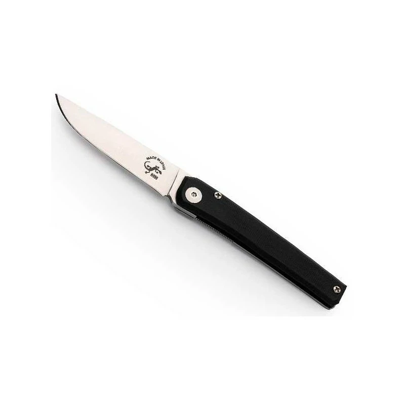Couteau Salamandra Manche G10 Noir Inox 9cm 1 Couteau Salamandra Manche G10 Noir Inox 9cm