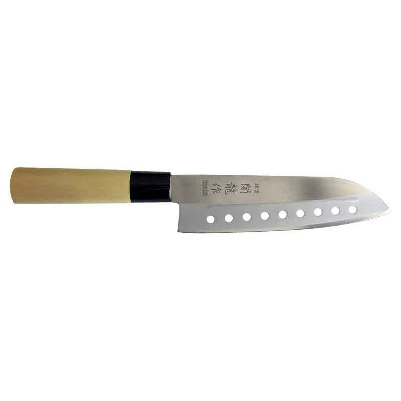 Couteau Santoku Ajouré SekiRyu 170mm 1 Couteau Santoku Ajouré SekiRyu 170mm